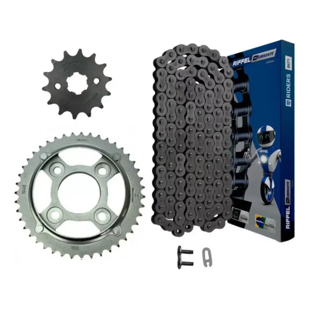 KIT ARRASTRE TITANIUM 428H 130L-45T-15T HONDA XBLADE 160 RIFFEL