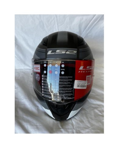 CASCO FIBRA GIGA SEALS NEGRO/ROJO/BLANCO MATE TALLA L