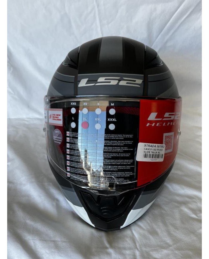 CASCO FIBRA GIGA SEALS NEGRO/ROJO/BLANCO MATE TALLA L-XL