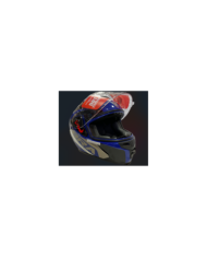 CASCO FIBRA GIGA SEALS NEGRO/ROJO/BLANCO MATE TALLA L-XL