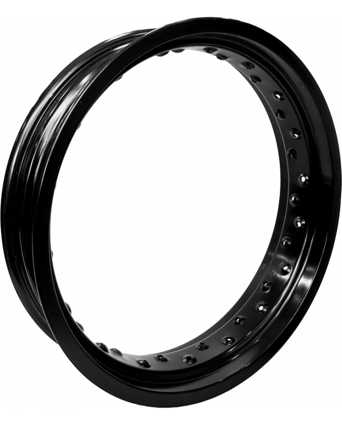 ARO ALUMINIO 3.50-17 (36-HUECOS) DEMOLITION NEGRO YZU