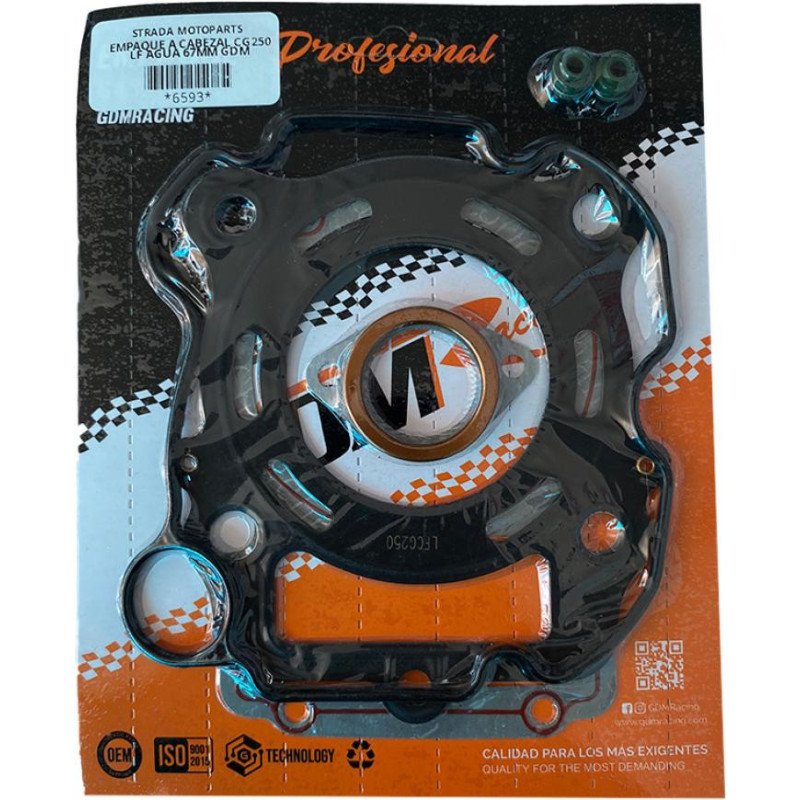 EMPAQUE A CABEZAL CG250 LF AGUA 67MM GDM