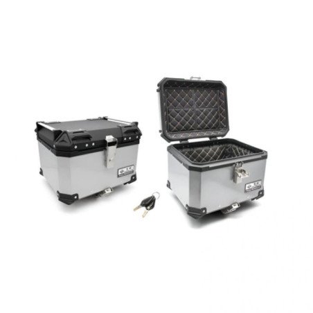 CAJA PORTATIL C/TAPIZ MOD ALUMINIO PVC 45LT NEGRO GDM