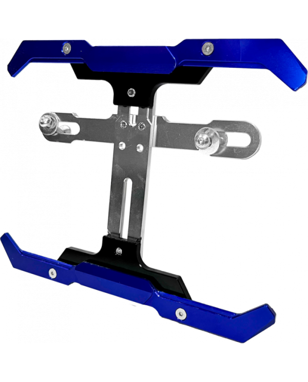 PORTA PLACA REGULABLE ALUMIN-ANODIZADO MOD-2 YZU ROJO