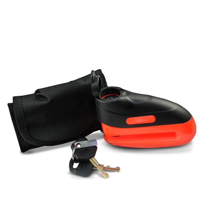 CANDADO DISCO MD-02 ANTIROBO BAD DOG ROJO