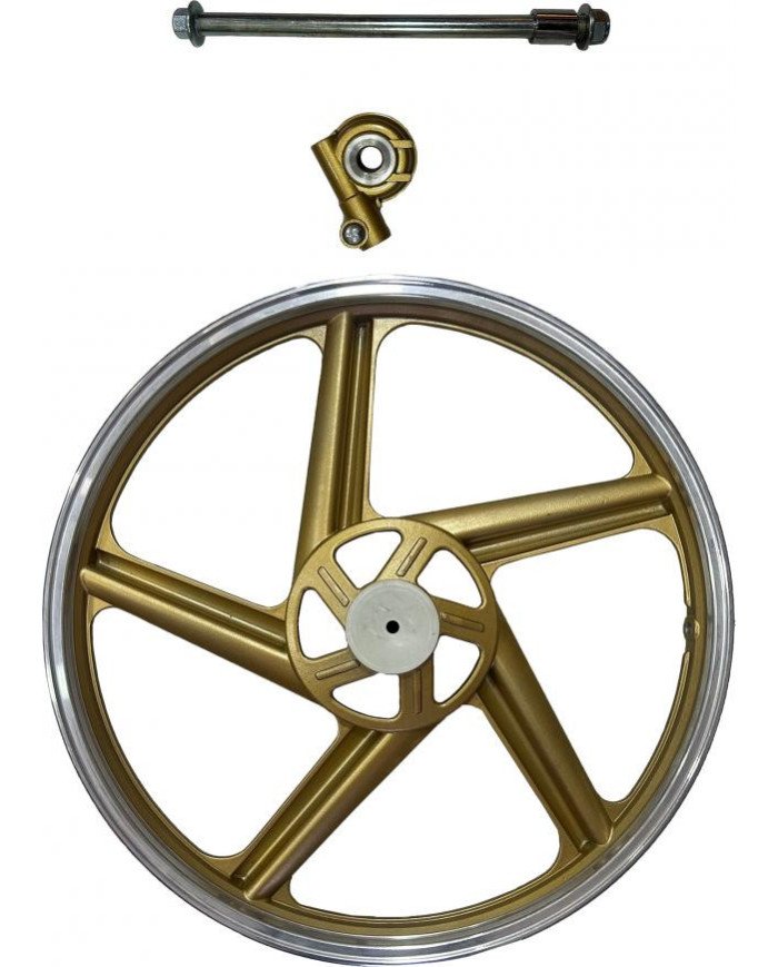 ARO ALUMINIO DELT 1.40-18 5 PERNOS DORADO