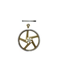 ARO ALUMINIO DELT 1.40-18 5 PERNOS DORADO