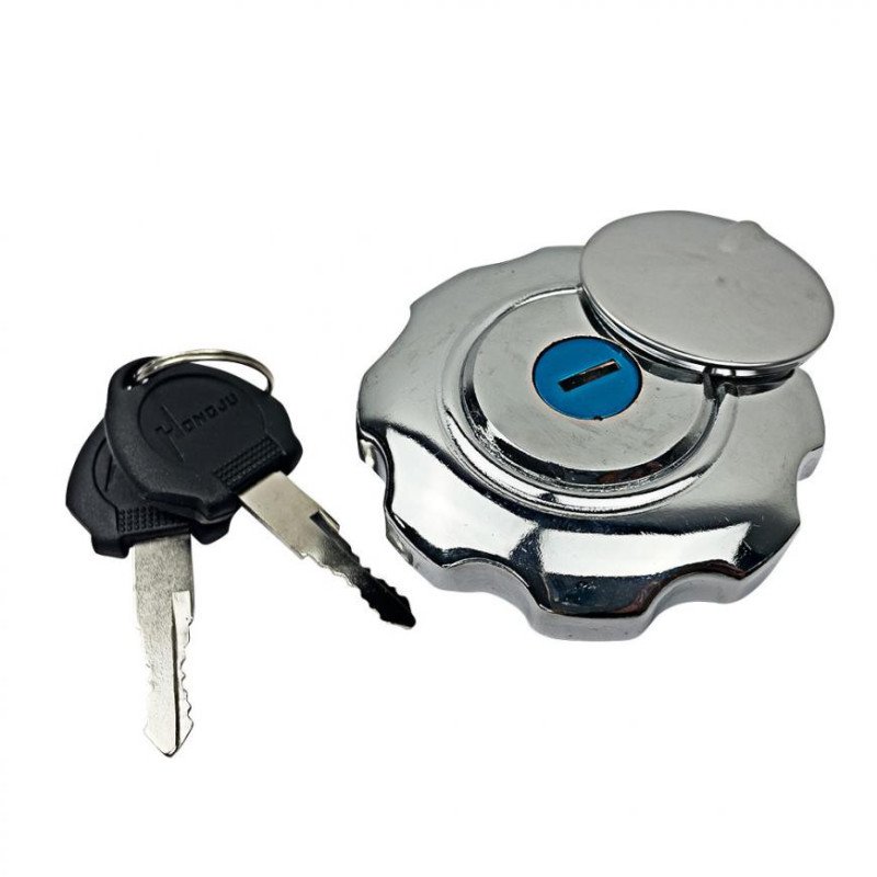 TAPA TANQUE C/LLAVE CROMADO CB-CG125 HGJ