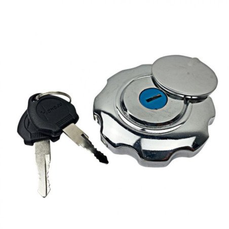 TAPA TANQUE C/LLAVE CROMADO CB-CG125 HGJ