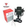 SOPORTE CELULAR C/CARGADOR P/ESPEJO MOTOWOLF