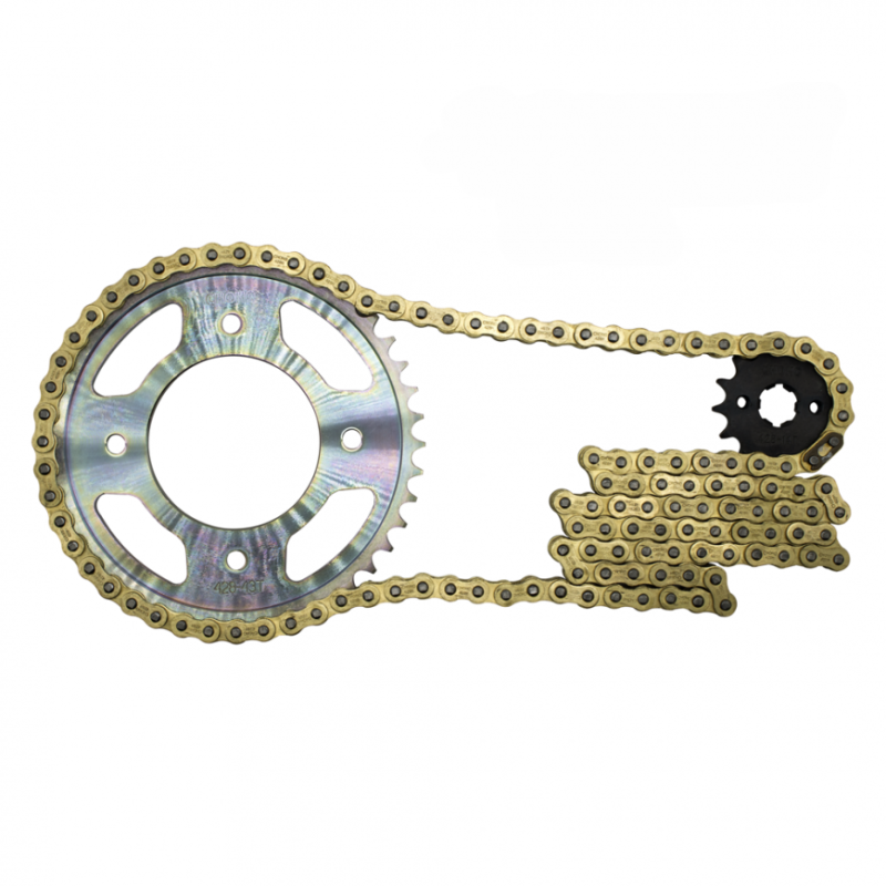 KIT ARRASTRE GOLD 428H-128L- 43T/14T HONDA GL125-CB125F CHOHO