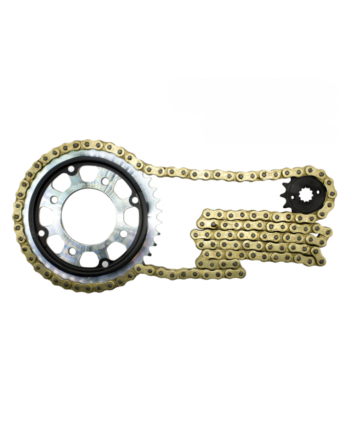 KIT ARRASTRE CBX250TWISTER 37T/13T-520H-116L GOLD CHOHO