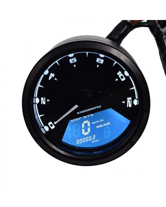 TABLERO DIGITAL REDONDO C/V UNIVERSAL CAFFE-RACER GDM