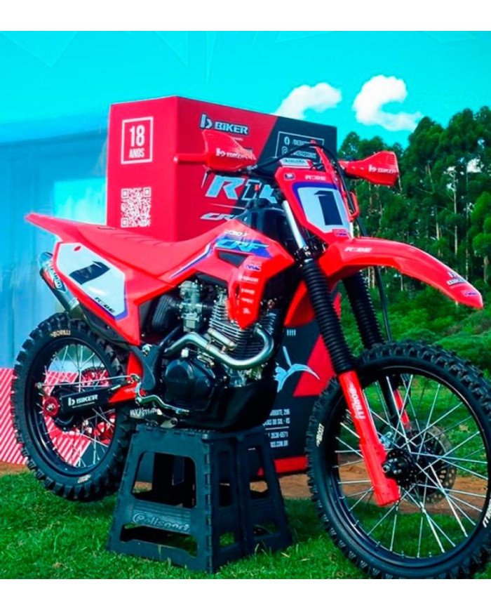 CARENAJE KIT PLASTIQUERIA C/TANQUE CRF BIKER-2023 ROJO JCM