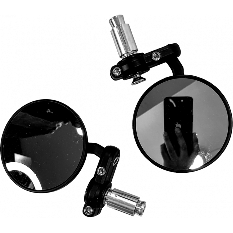 ESPEJO REDONDO CAFFE-RACER CARBON GDM