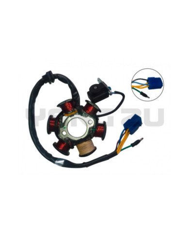 ALTERNADOR C110/WAVE100/LF110 6P 2H 29MM 83MM 33.5MM MONOFASICO YZU