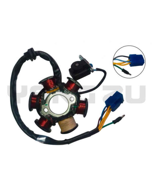 ALTERNADOR C110/WAVE100/LF110 6P 2H 29MM 83MM 33.5MM MONOFASICO YZU