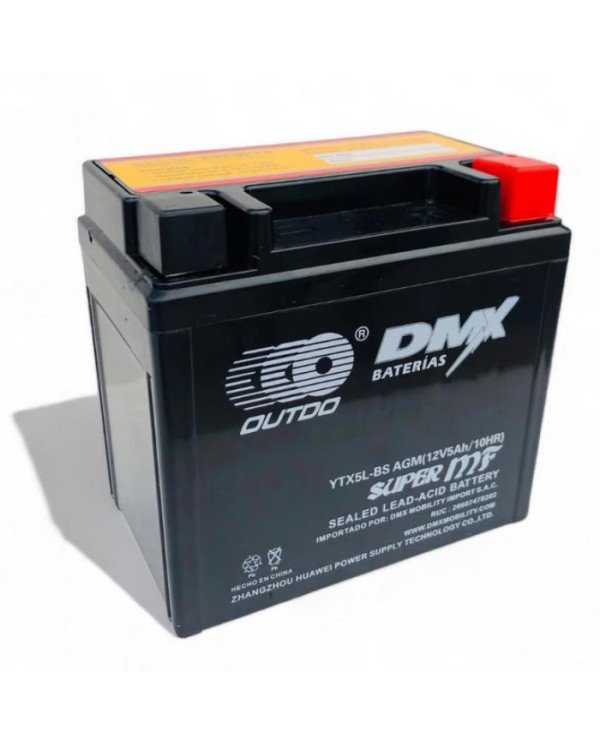 BATERIA 12V YTX5L-BS SECA OUTDO (UTX5L-BS)