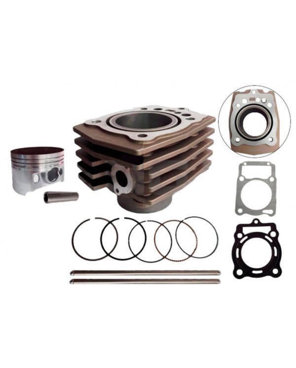 CILINDRO KIT YX300 AGUA 72MM S/ALETA GRIS KIGCOL