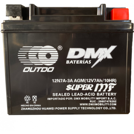 BATERIA 12V 12N7A-3A SECA DELGADA OUTDO (YB7BL-BS)