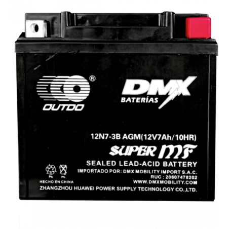BATERIA 12V 12N7-3B SECA GRUESA OUTDO (YB7L-BS)