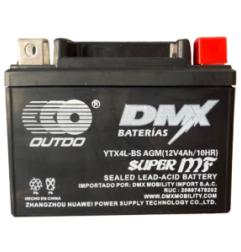 BATERIA 12V YTX4L-BS SECA OUTDO (UTX4L-BS)