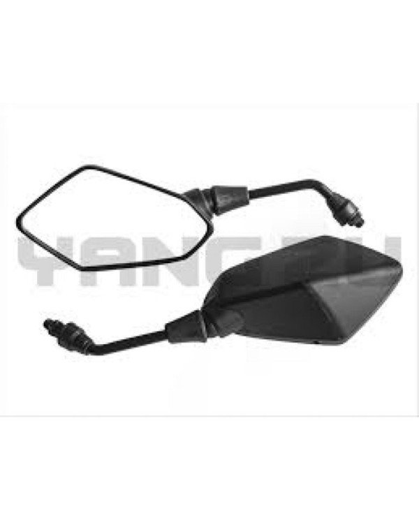 ESPEJO ROMBO 10MM NEGRO YZU