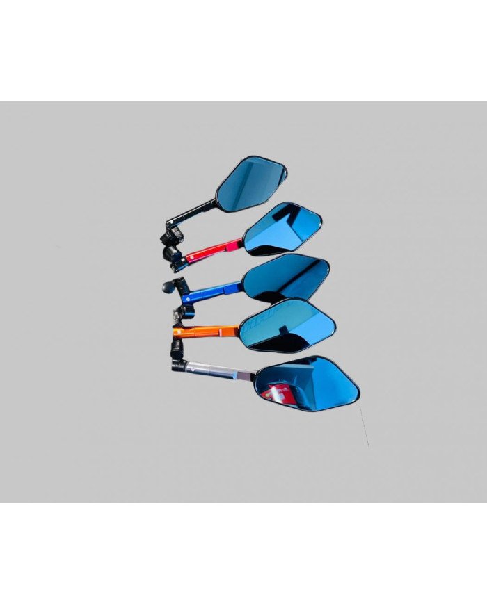 ESPEJO DEPORTIVO RIZOMA UNIVERSAL /AZUL /PLATA/ROJO