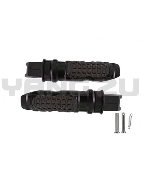 ESTRIBO POST ALUMINIO UNIVERSAL NEGRO BJR