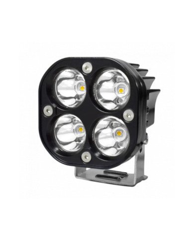 FARO NEBLINERO LED 4 PUNTOS NEGRO-ROJO BJR