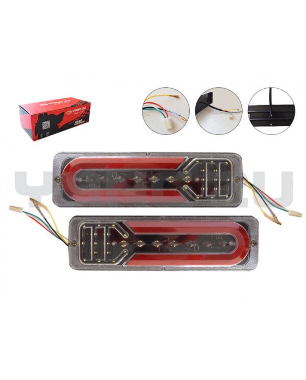 FARO POST CARGUERO LED ROJO YZU