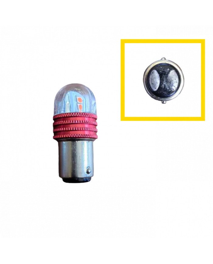 FOCO POST LED STROBO ROJO RMA