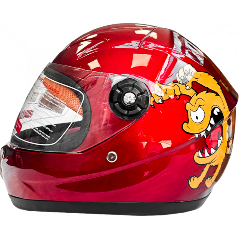 CASCO NIÑO FULL FACE MON1 ROJO BJR