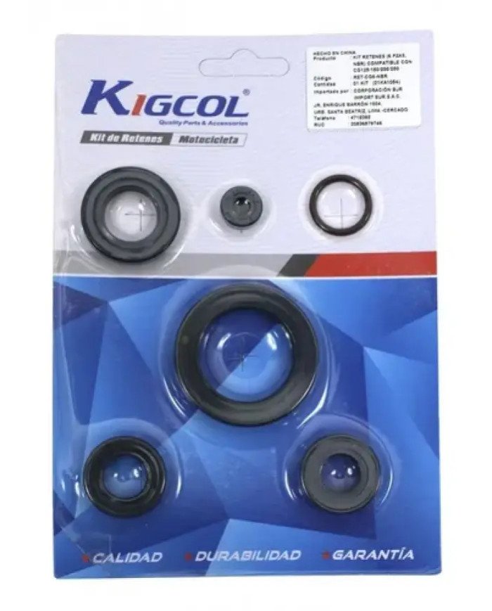 RETEN KIT 6 PZA CG125-250 CIGUEÑ/MOTOR KG-SFX