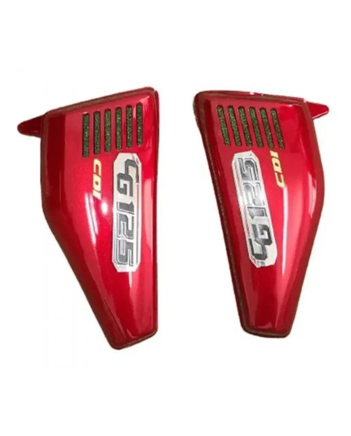 TAPA LATERAL R/L GRUESA CG125 ROJO CN