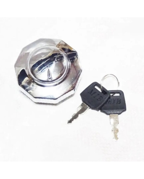 TAPA TANQUE C/LLAVE CROMADO CB125/CG125 CH