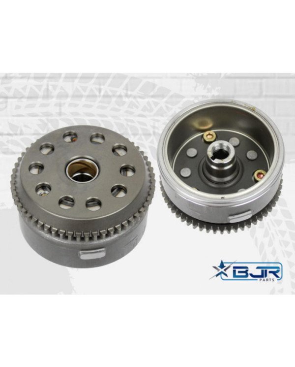 VOLANTE COMPLETO CB200 (P/ALTERN.8POLOS) BJR