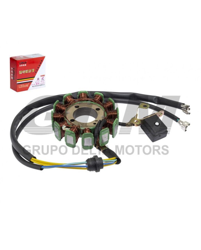 ALTERNADOR SCOOTER TRIFASICO 12P 2H  GDM