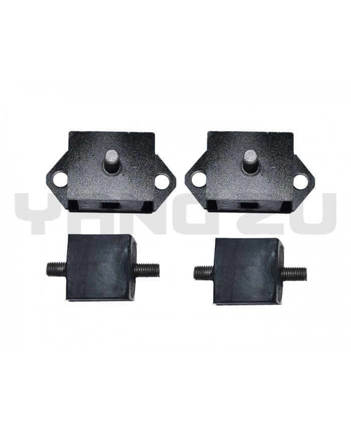 SOPORTE MOTOR CARGUERO (75MM) JEBE-CUADRADO YZU