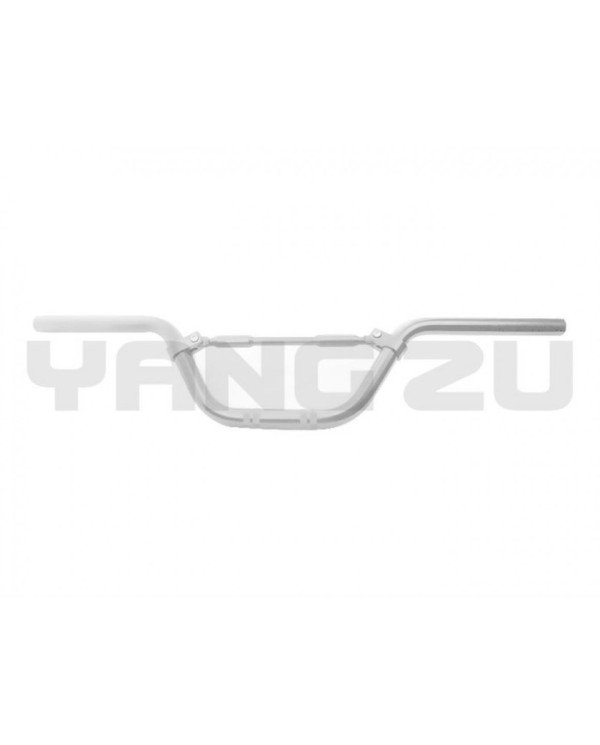 TIMON ALUMINIO C/BARRA CG125/SPORT 70CM YZU PLATEADO
