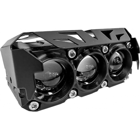 FARO EXPLORADOR TRIPLE 40W ALTA-BAJA C/SWICH+BASE  KGL