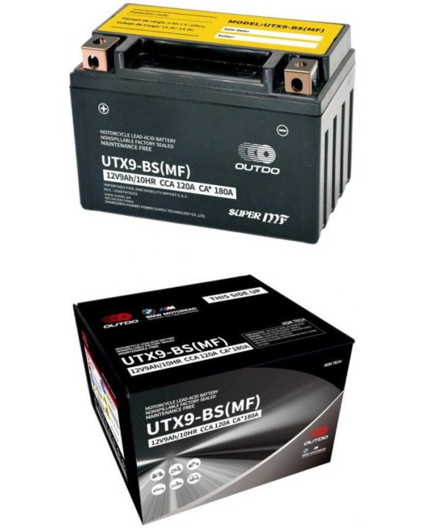 BATERIA 12V YTX9-BS SECA OUTDO (UTX9-BS)