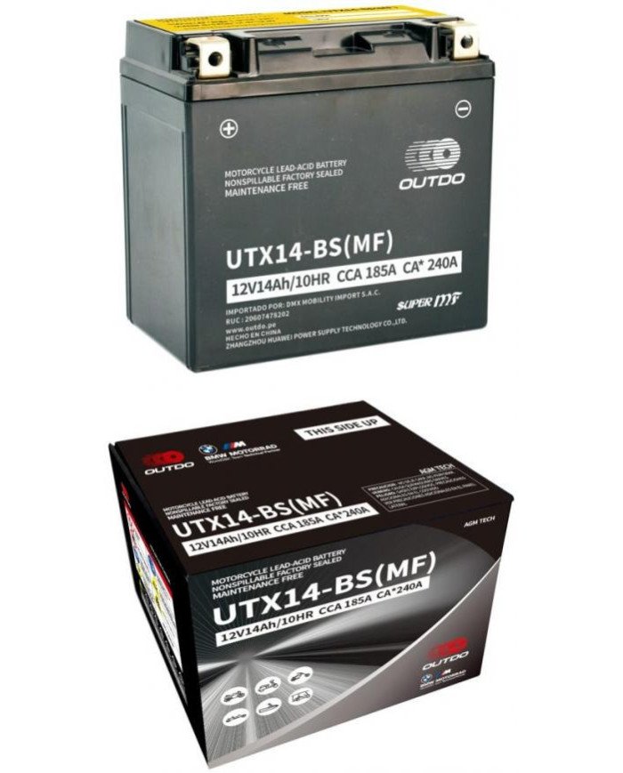 BATERIA 12V YTX14-BS OUTDO