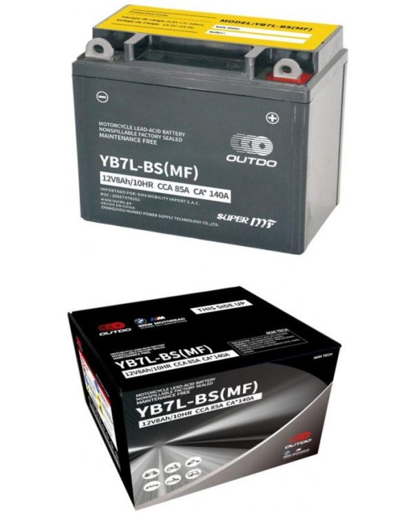 BATERIA 12V 12N7-3B SECA GRUESA OUTDO (YB7L-BS)