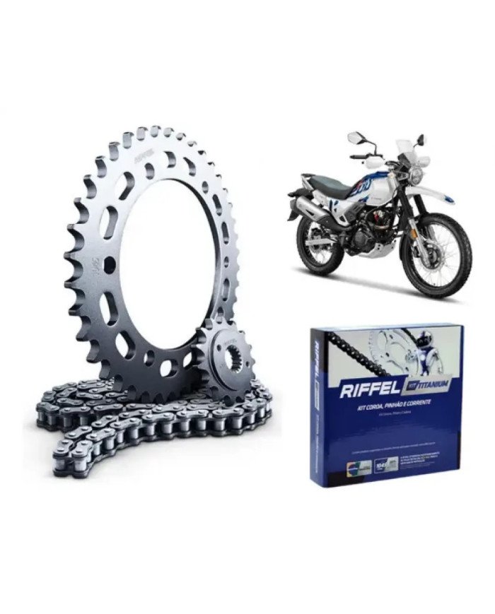 KIT ARRASTRE TITANIUM 520H 106L-38T-13T HERO XPULSE-200 RIFFEL