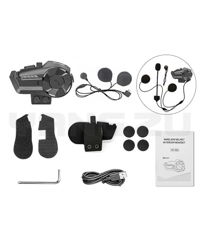 AURICULARES BLUETOOTH P/CASCO HY001 YZU