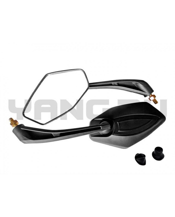 ESPEJO SCOOTER LIBERTY(HILO DER,8MM)NEGRO