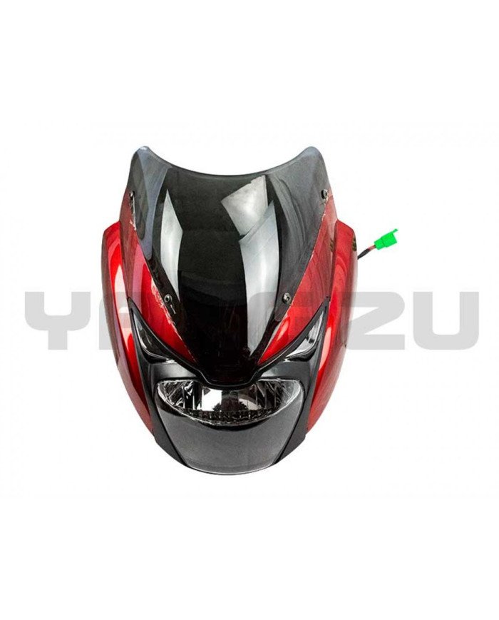 MASCARA+FARO DELANTERO PULSAR 180 ROJO BJR