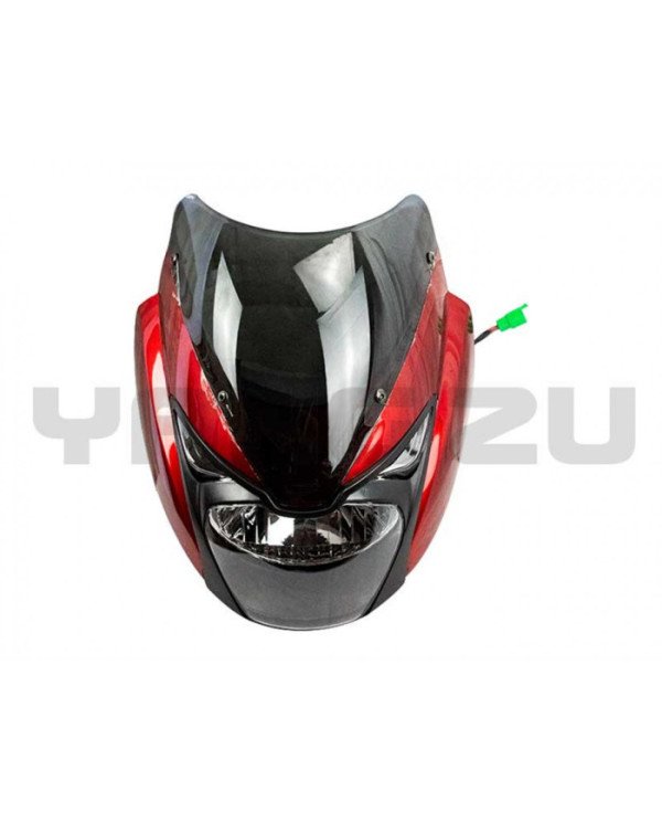 MASCARA+FARO DELANTERO PULSAR 180 ROJO BJR