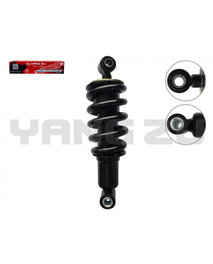 MONOSHOCK PISTERA MOD1 REFORZADO (S/REGULADOR)(242.5MM,12/12MM,6V,12MM) NEGRO STD YANG ZU